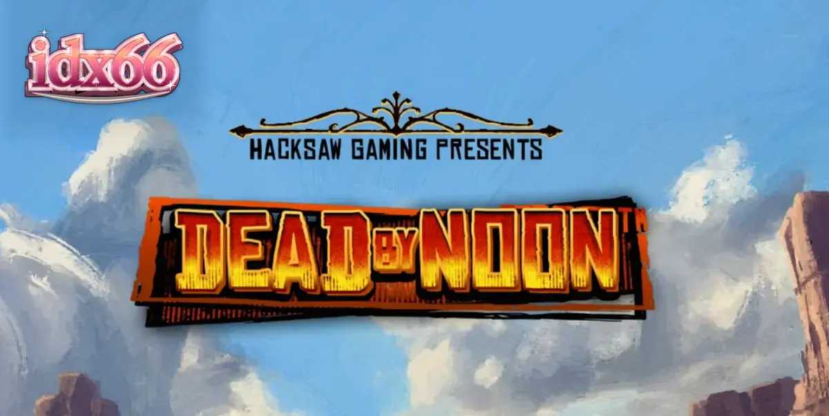 Tampilan visual slot Dead By Noon dengan tema Wild West yang gersang